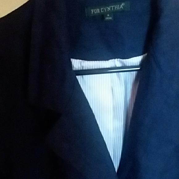 Womens navy blue blazer - Picture 2 of 3